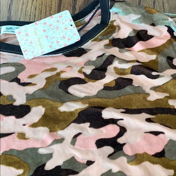 NEW! Free People Teddy Velvet Burnout Tee - Picture 7 of 7